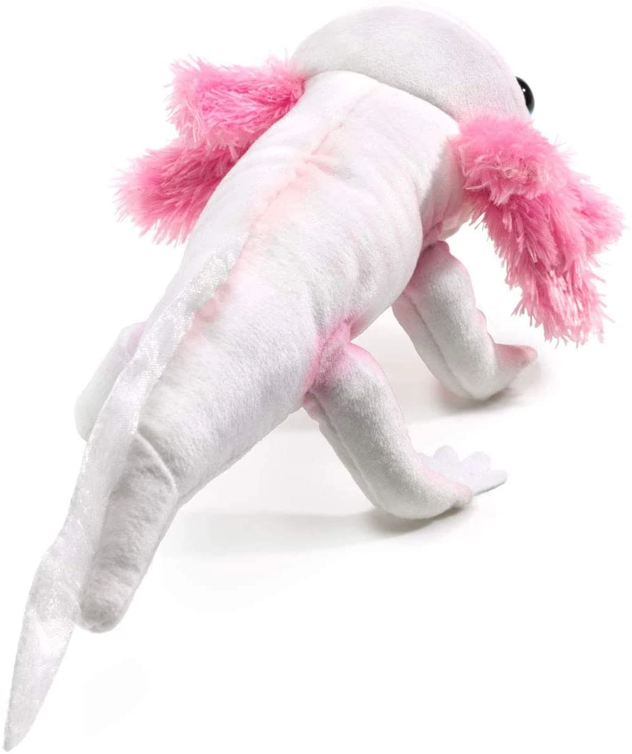 Dernière Cute moelleux de gants de marionnettes floue de doigt violet jouet en peluche doux de marionnettes à main farcies Animal cadeau Jouet pour les enfants usine fabricant BSCI Sedex ISO9001