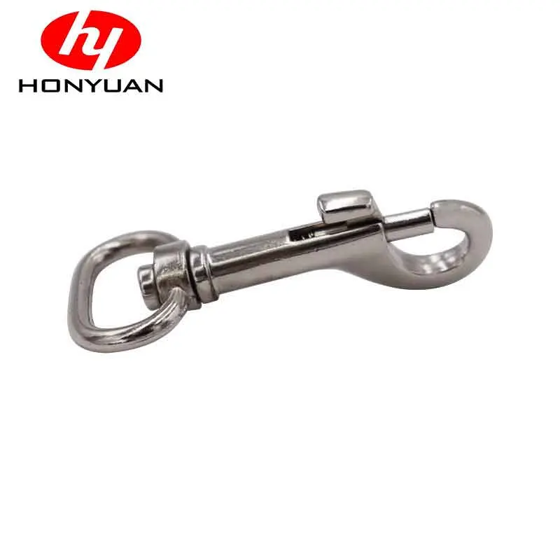 Manufacturer Custom Hardware Steel Large Swivel Pet Double End Snap Hook Stainless for Dog Leash