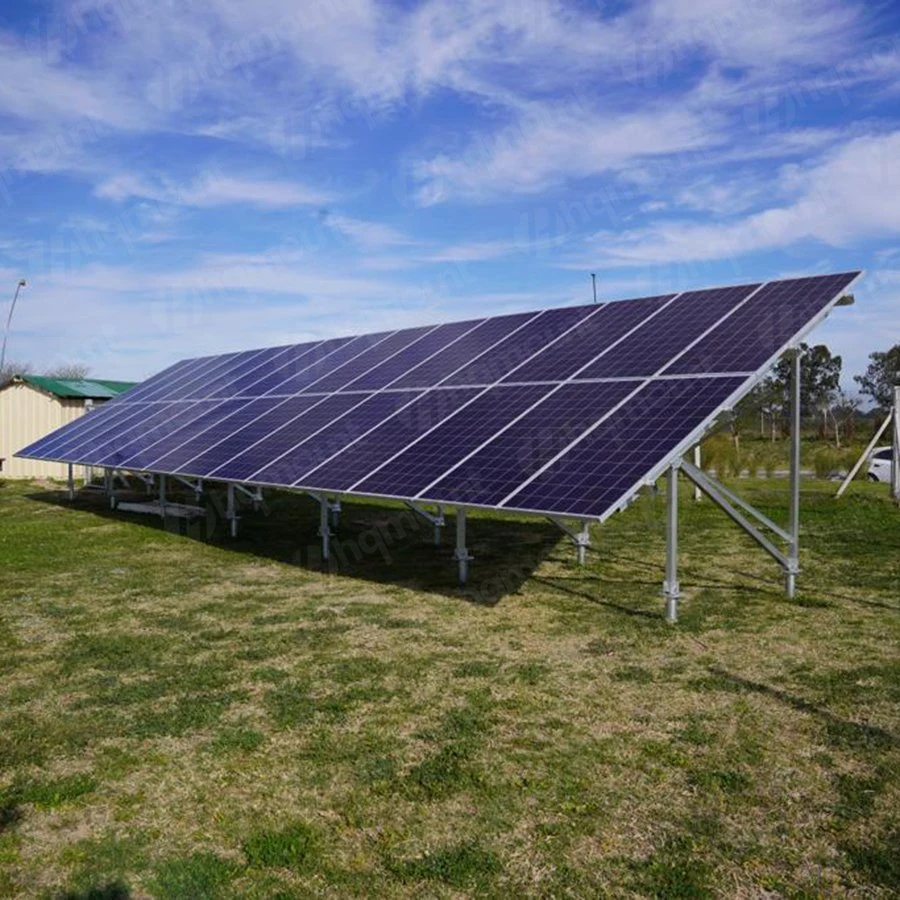 Planta Fotovoltaica Sistema de montaje en rack de estructura de acero de montaje en suelo Solar HDG