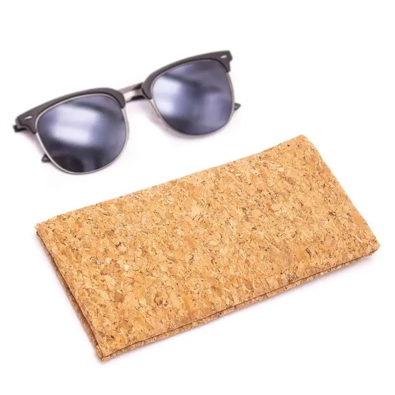 Cork gafas plegables Caja cajas de almacenamiento para las Mujeres Los hombres vegano Don Popular