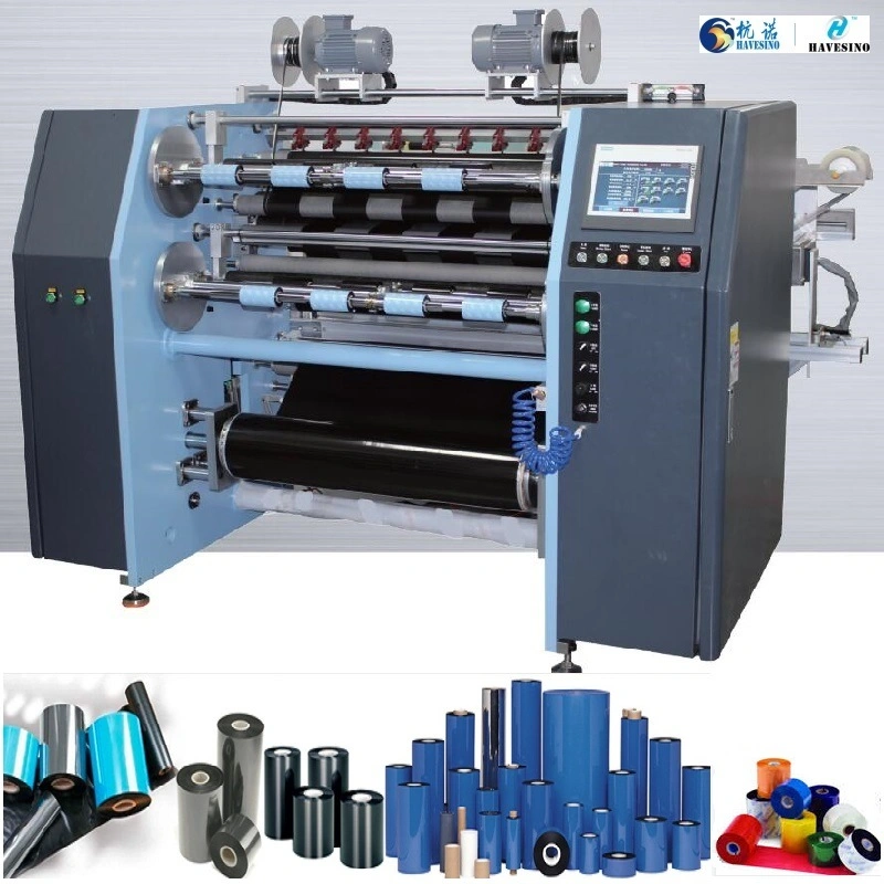 Top Sales Professional Cheap ID Barcode Printer Ribbon Rewinding Slitting Machine