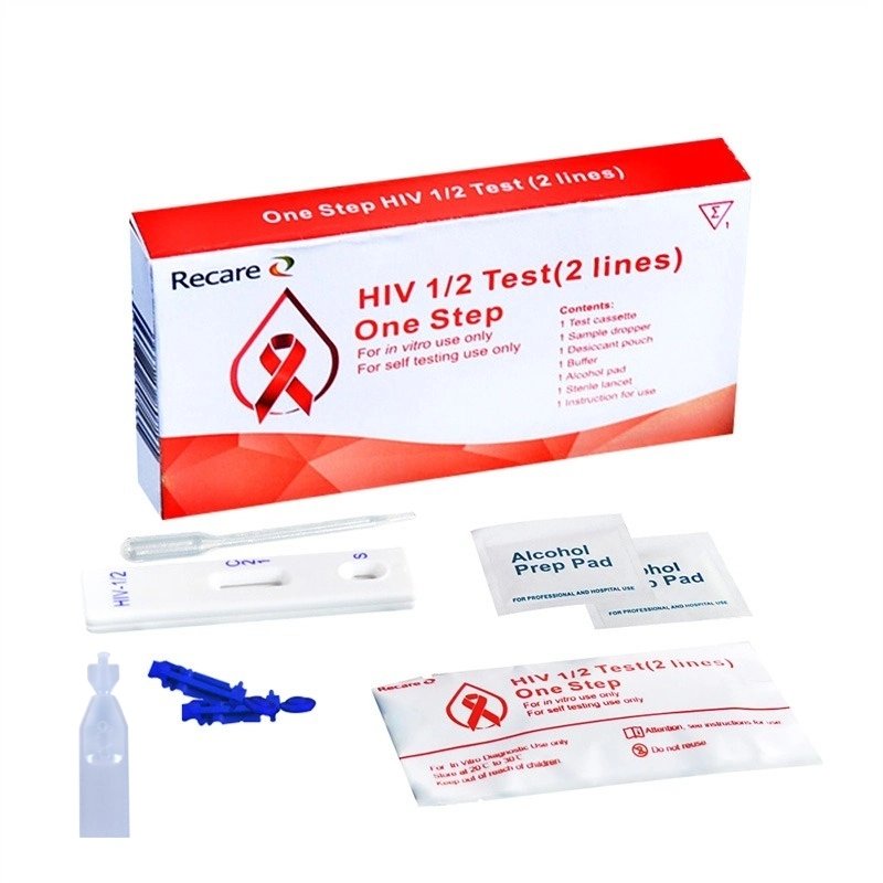 Acute HIV Quick Test High Sensitivity Colloidal Gold Antibody HIV 1/2 Rapid Test Kit