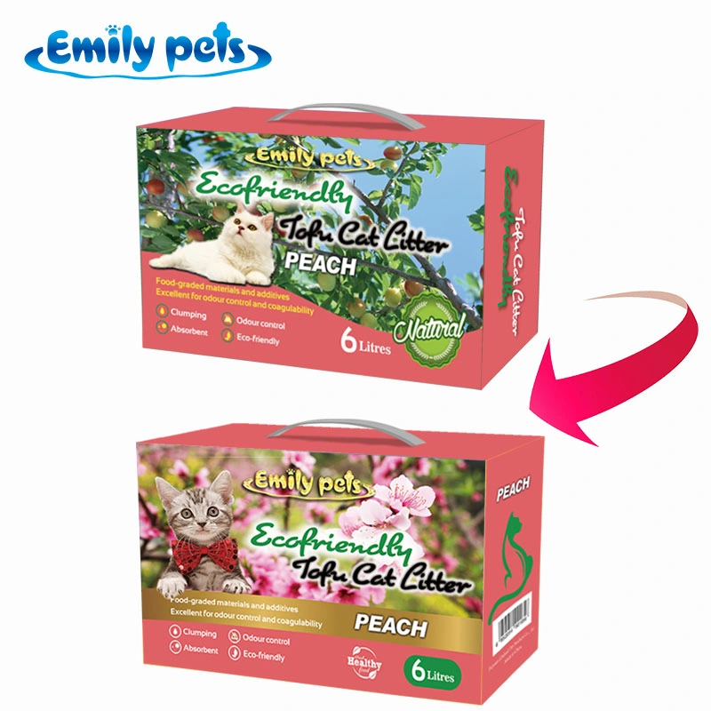 Best Selling Clumping Natural para fornecimento de Pet Store Serapilheira Gato Chá Verde