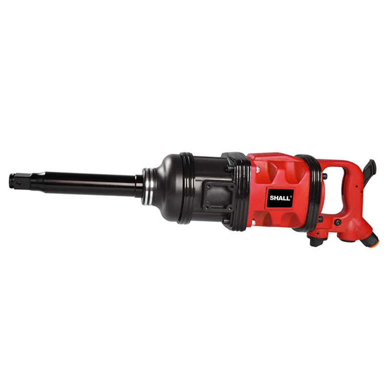 1" Square Drive Air Pneumatic Impact Wrench Heavy Duty Torque Output 8 Inch Extended Anvil 1 Inch 2 Handles High Precision