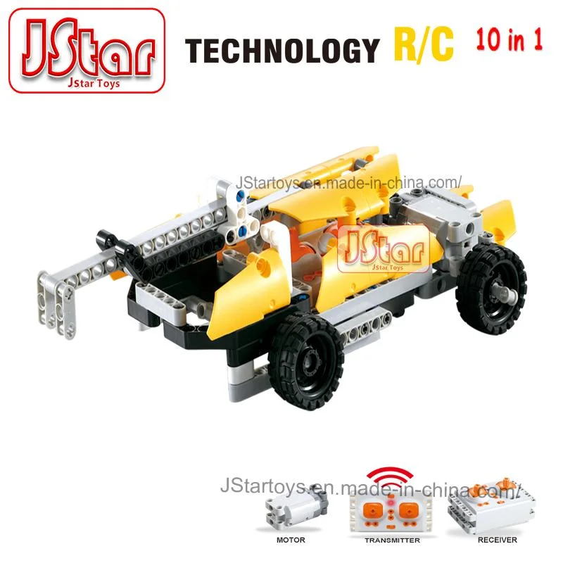 Jstar Technology RC 10in1 Assembly 198PCS Building Blocks Stem Technic DIY Bricks Blocks Sets for Kids Learning Engineering Construction Toys Blocks Sets