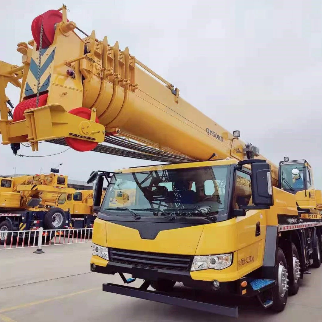 China Export Qy50kd Crane Excellent Road adaptabilidade 50 toneladas camião Guindaste