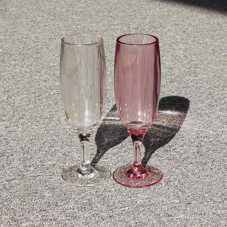 Wholesale/Supplier 6oz Thick Wall Wine Plastic Cups Reuseable Champagne Glasses