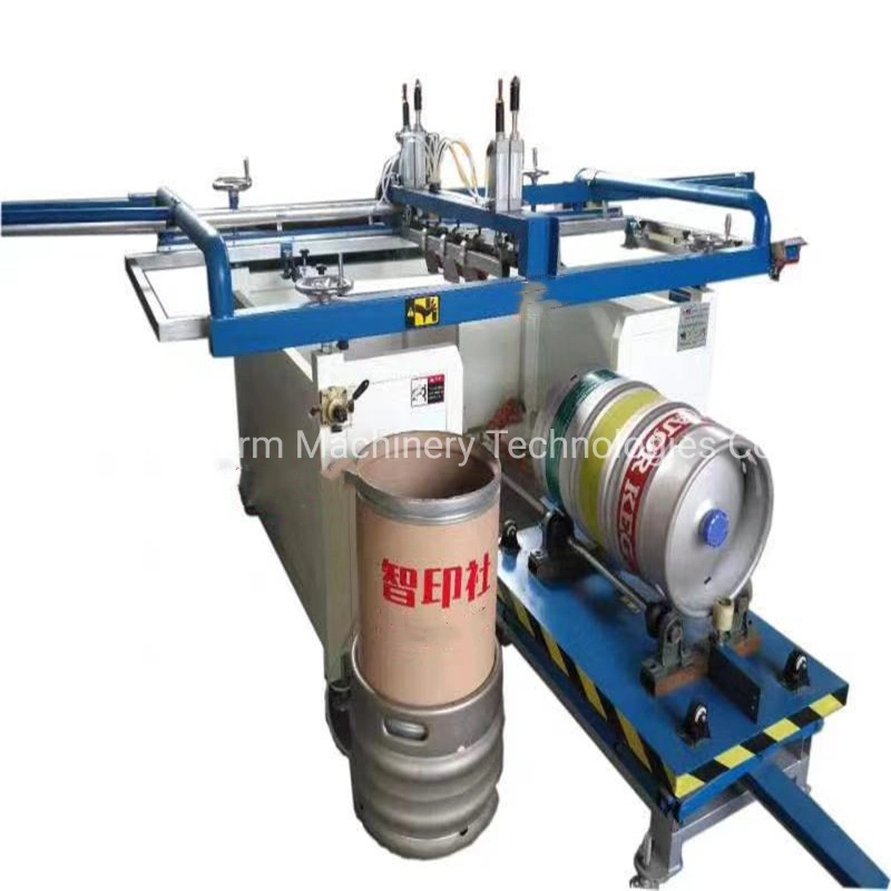 Automatic Silk Screen & Heat Transfer Printing Machine for Conical/Cylindrical Steel Drum/Barrel