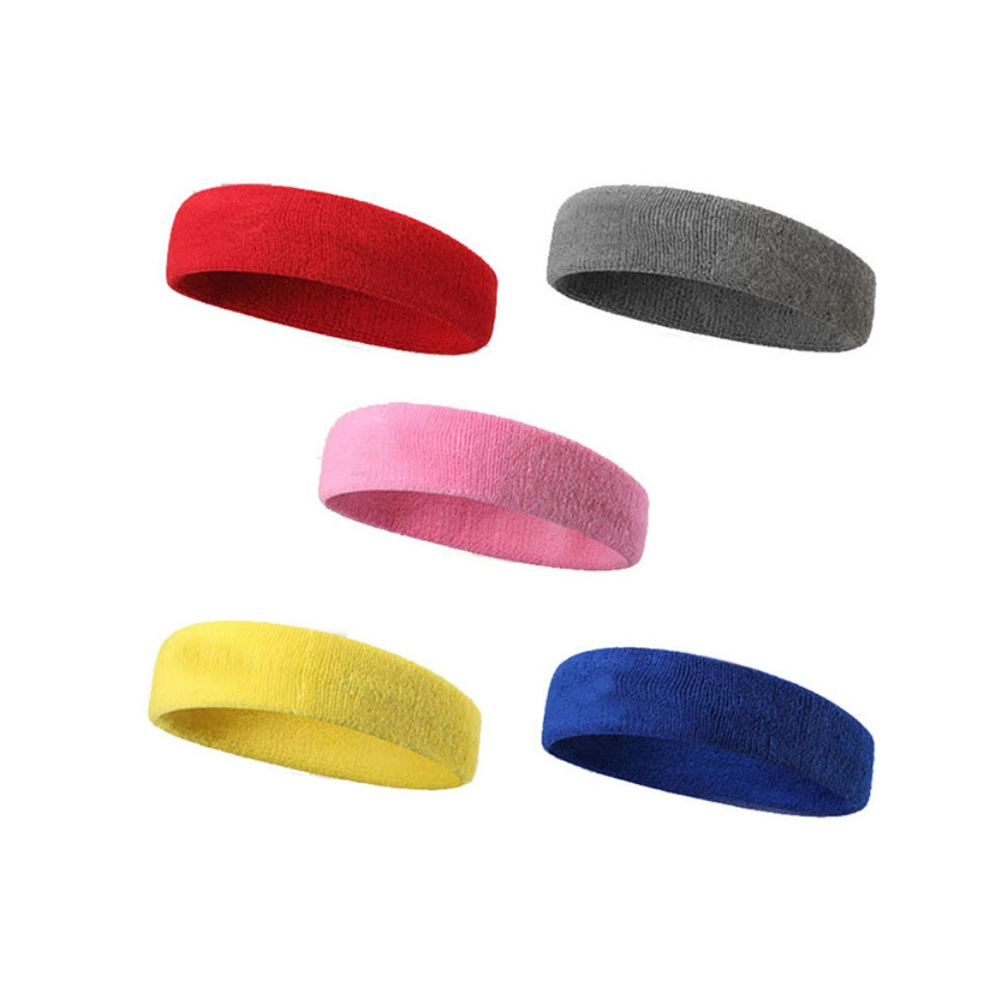 Sweat Absorption Terry Cloth Wristband with Embroidery Logo for Sports