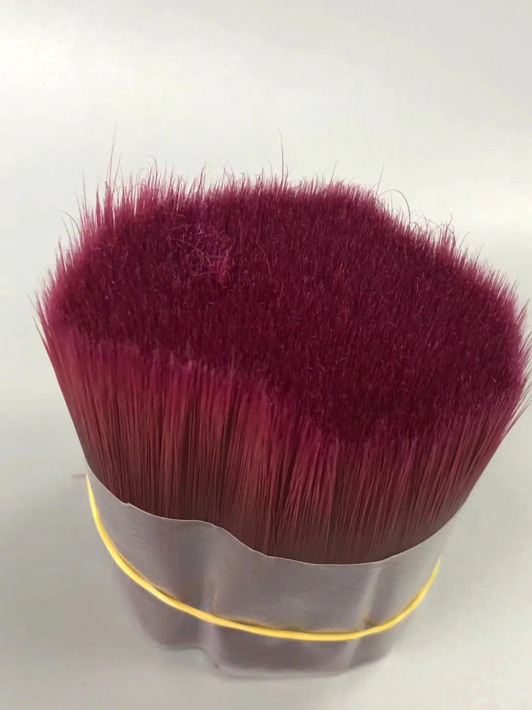 Wine Red Pet PBT Tapered Mitated Tapered Synthetic Brush Filament