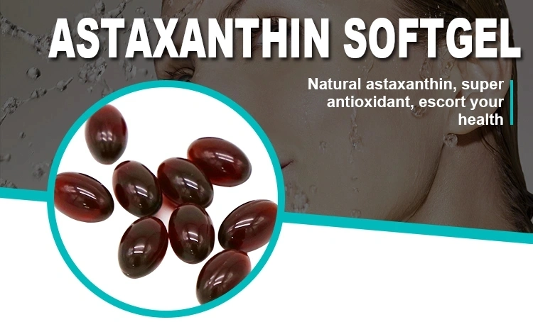 Haut de la qualité de l'Astaxanthine Microcapsule hydrosolubles Softgel suppléments diététiques