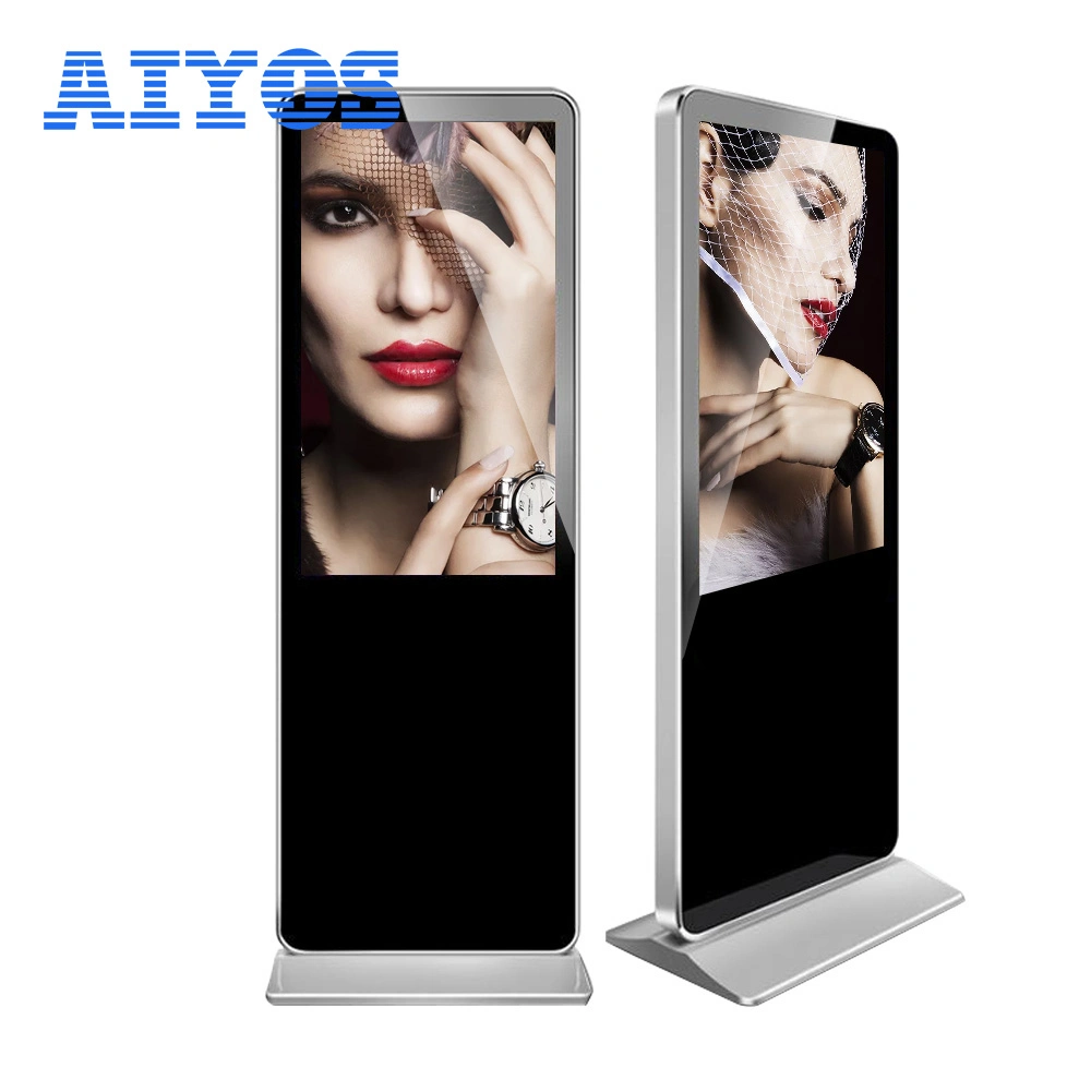 Floor Standing Android 4K LCD Smart Touch Screen Digital Signage and Displays