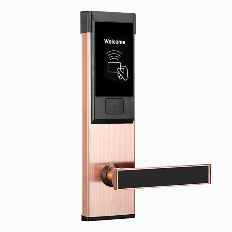 Safe Hotel RFID Card Handle Smart Door Lock