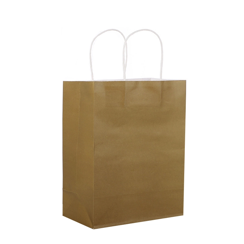 Custom Printed Handle Rope Recycled Packaging Paper Bag