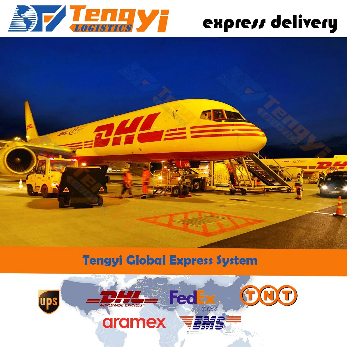 DHL/UPS/FedEx/TNT Air Freight Cargo Forwarder From China to Luxembourg/Macedonia/Madagascar/Malawi Shipping Agent Service