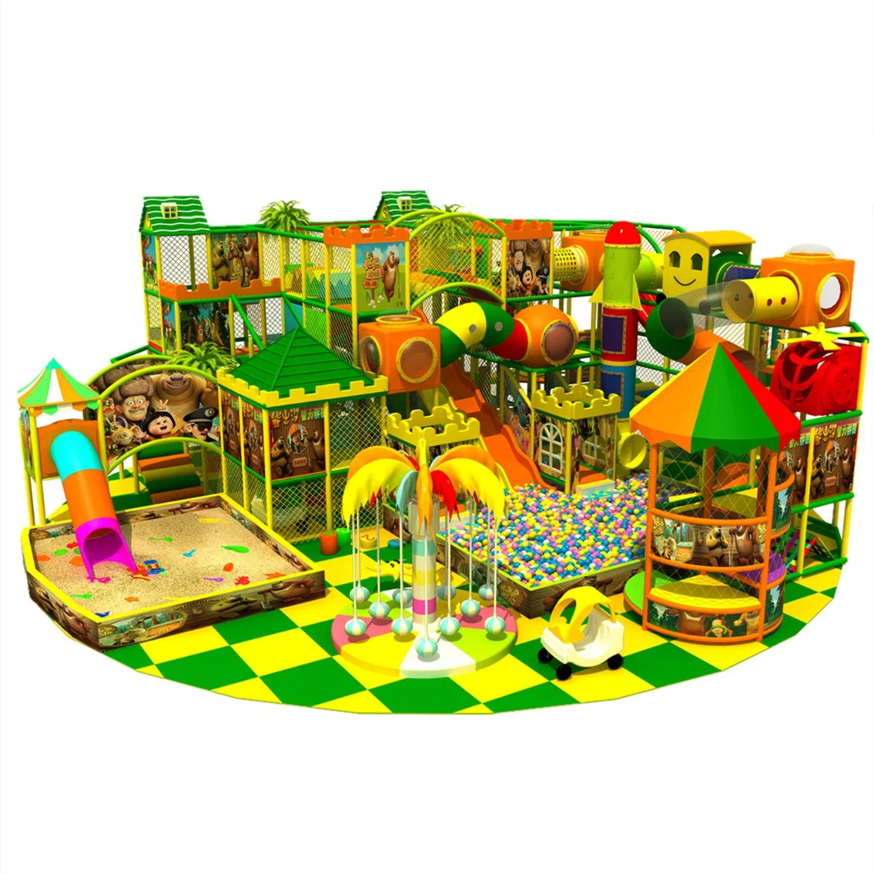 Customized Large-Scale Indoor Children's Playground, Combined Amusement Equipment, Commercial Internet Celebrity Entertainment Project