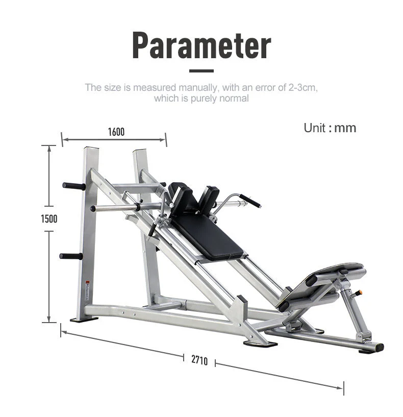 Machine de squat à équipement de squat à plaque