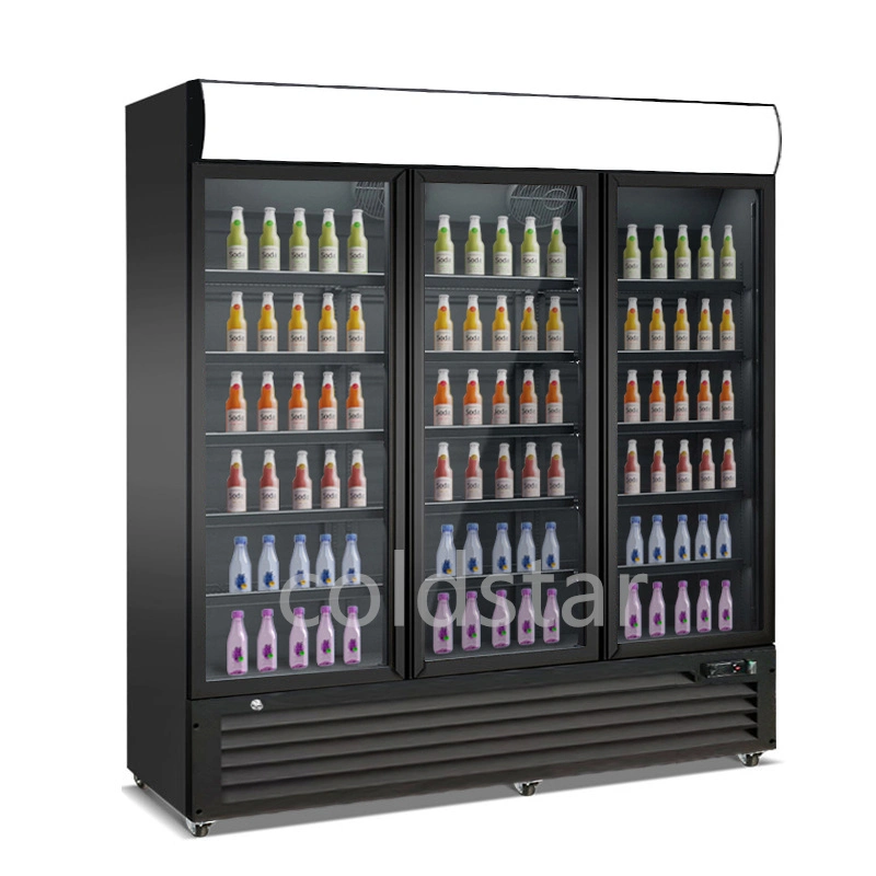 Showcase Display Refrigerator Freezer Glass Door Commercial Fridge