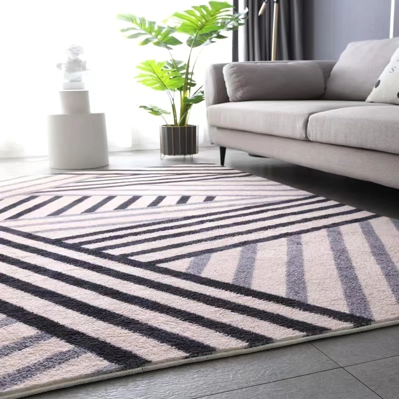 Custom 3D Printing Floor Carpets and Rugs Home Living Room Door Floor Carpet Geometric Design Polyester Printed Carpets