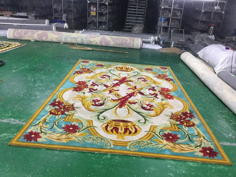 Factory-outlet Custom 100% Karpet Permadani Handmade Tibetan Wool Woolen Household Carpet In Belgium