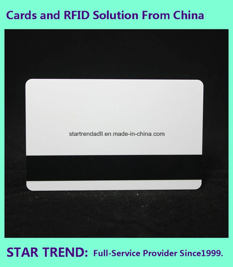 Hico Magnetic Stripe PVC Card /Plain White 30mil for Whoesale