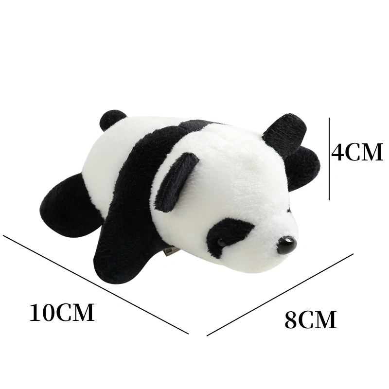 Cartoon Panda Broche Plush Panda Doll Pino Pendente de saco de acessórios