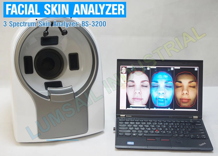 Cuidados de Belleza Piel Facial Análisis Diagnóstico de la Máquina con Equipo Incorporado