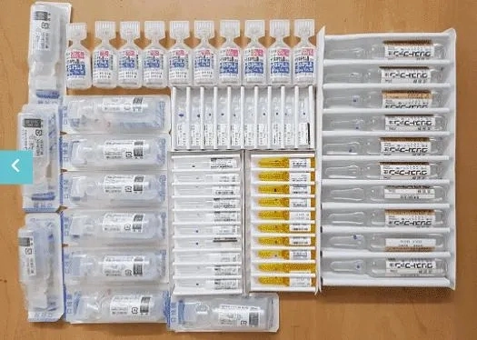 Rapide et efficace de la dernière Japon Platinium Produits d'injection d'un groupe de 6 produits sont utilisés ensemble pour le corps du visage d'injection de blanchiment des dents blanchissant Glutax