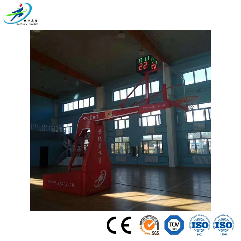 Century Star Basketball Stand System Manufacturing Square Tube Lifting Basketball Stand Electric Foldable Basketball Stand