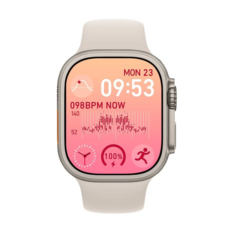 1.99 pulgadas resistente al agua la presión arterial Connecte el ritmo cardíaco S8 Sleep Monitor Smartwatch