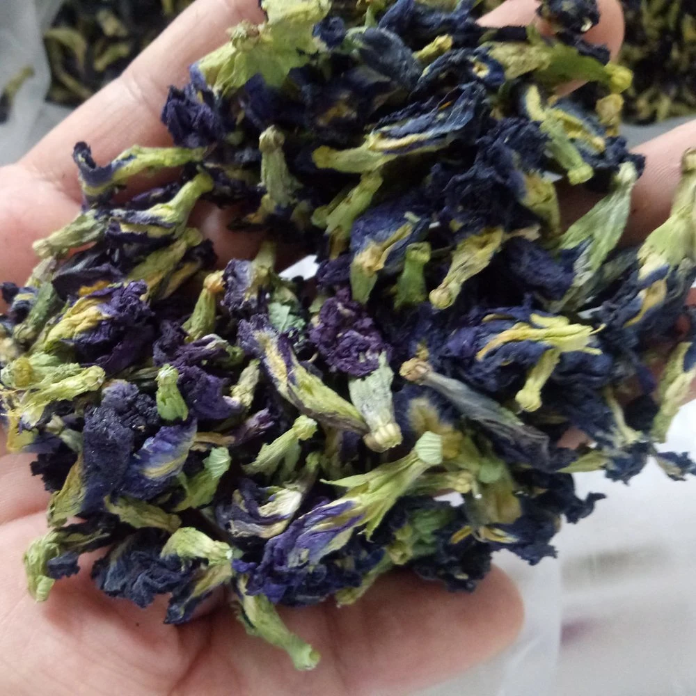 Natural Organic Pigment Wholesale Dried Blue Butterfly Pea Flower Tea or Powder for Food