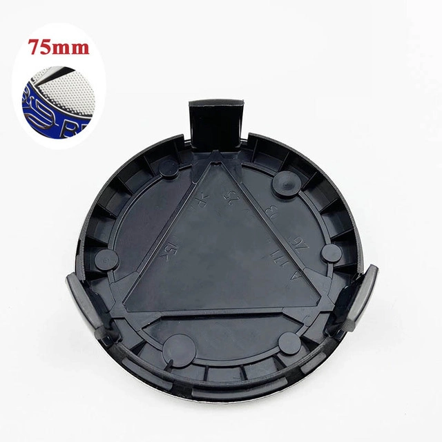 75mm 3 Pins Wheel Center Hub Caps Cover Logo Badge Emblem Decal for Mercedes-Benz