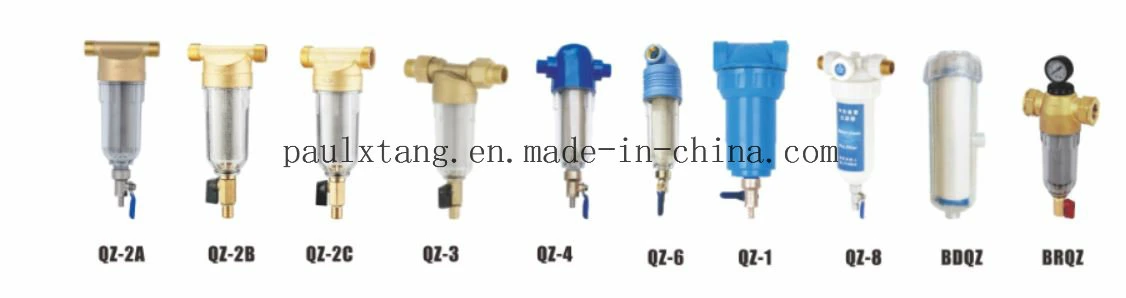 T tipo filtro de plástico la válvula del filtro tipo Transperent con Ss Prefiltro de agua de filtro de malla/prefiltro para el tratamiento de agua