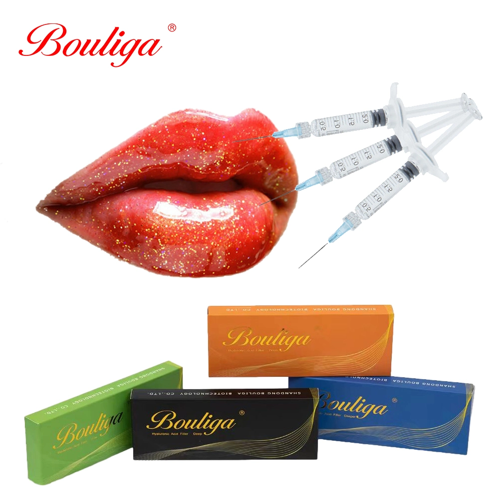 Bouliga 1 ml de remplisseurs cutanés injectables d'acide hyaluronique 24 mg/ml de remplisseurs pour les lèvres