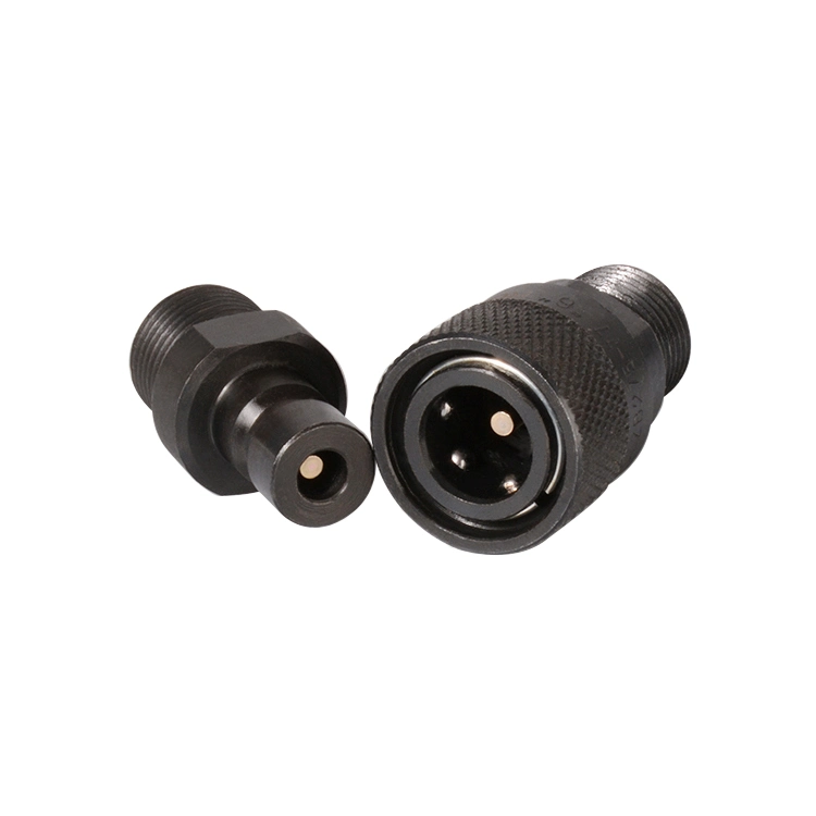 Carbon Steel Blackened Closed Type Male Thread Hydraulic Quick Couplings 10000psi