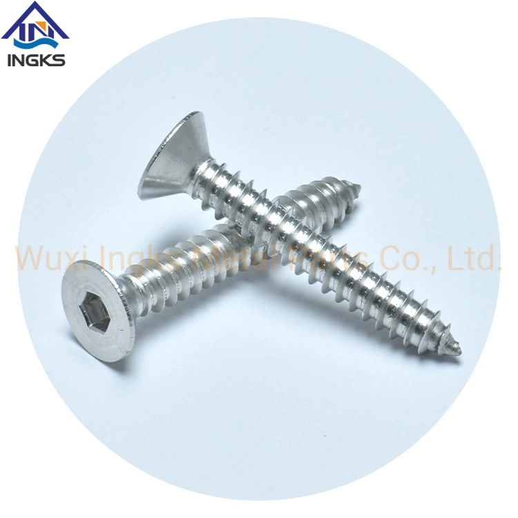 Stainless Steel Allen Countersunk Hex Socket Flat Head Self-Tapping Self Tapping Screw