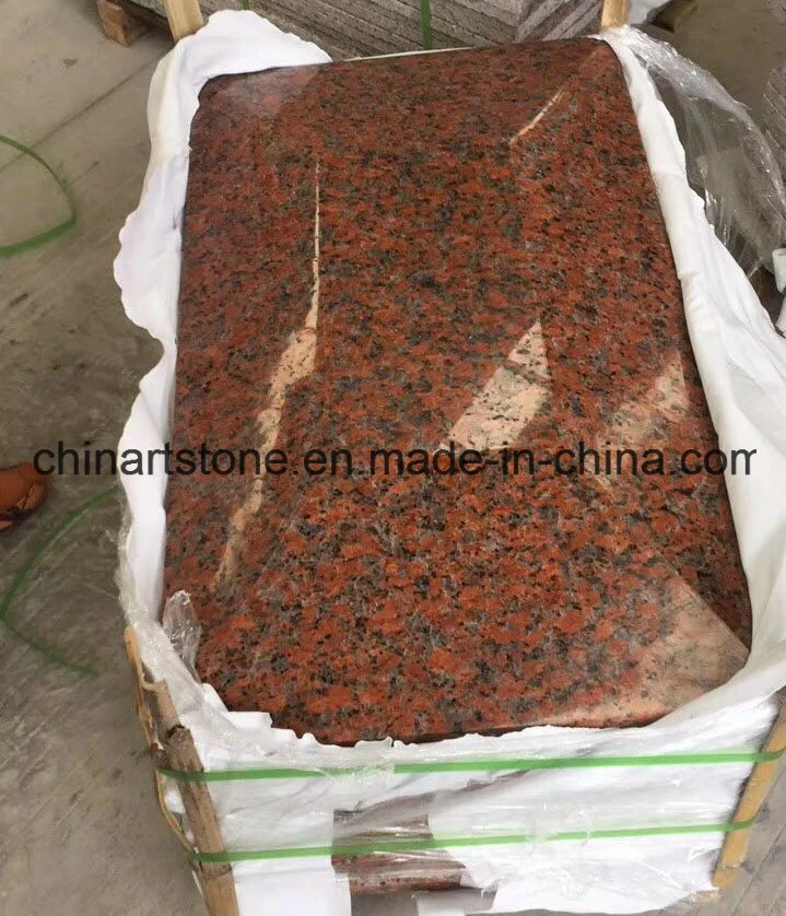 Chinese Maple Red Granite Slab and Tile (G562) for Building Decoration