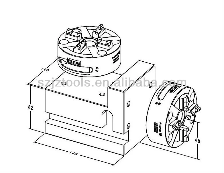 Precision CNC Machine Square Block for Its 100 Manual Chuck 3A-100027