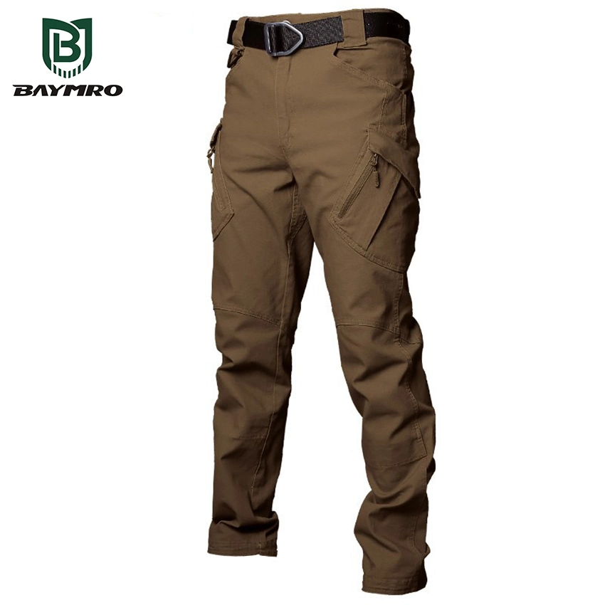 Brown Cotton Multi Pockets Outdoor Sports Uniform Safety Trousers Tactical Trousers Pants PPE Supplier