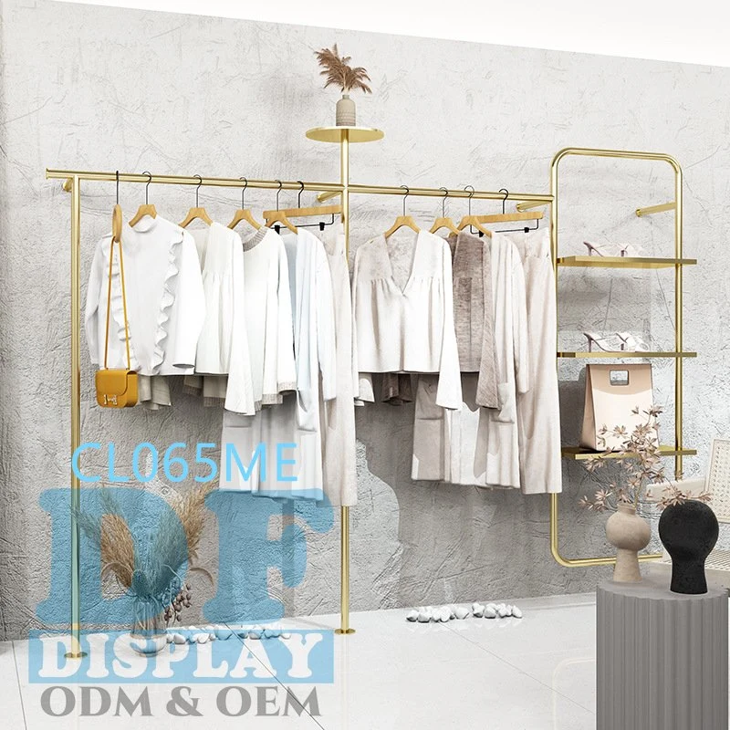 Clothes Rack Shop Fitting Wall Mounted Garment Rack Nesting Boutique Garment Display Rack Clothes Shop Display Furniture Garment Rack