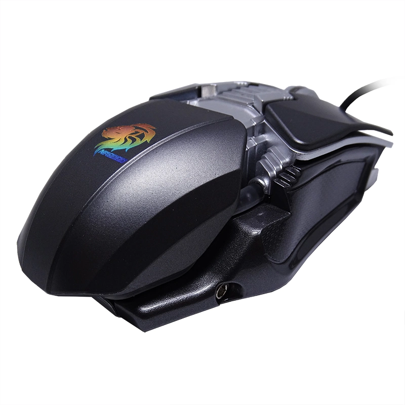 New Products OEM 4 Cores 200W Times Button Life Metal Base Symmetrical Wings Mouse