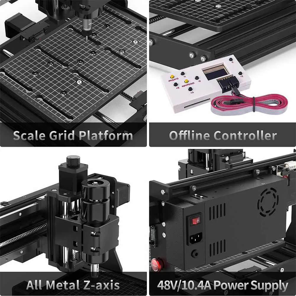 Tampo da mesa pequena 3020 Plus Kit Máquina Router CNC para gravação em 3D em casa