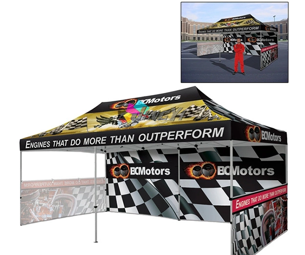 High Quality Dye Sublimation Printing Marquee Tent - 3X3m, 3X6m, 10X10ft, 10X20ft Aluminum Fold Tent with PU Oxford Gazebo Canopy for Outdoor Events