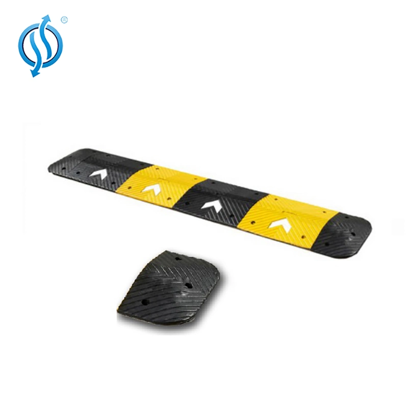 Yellow & Black 50mm Height Arrow Road Speed Hump