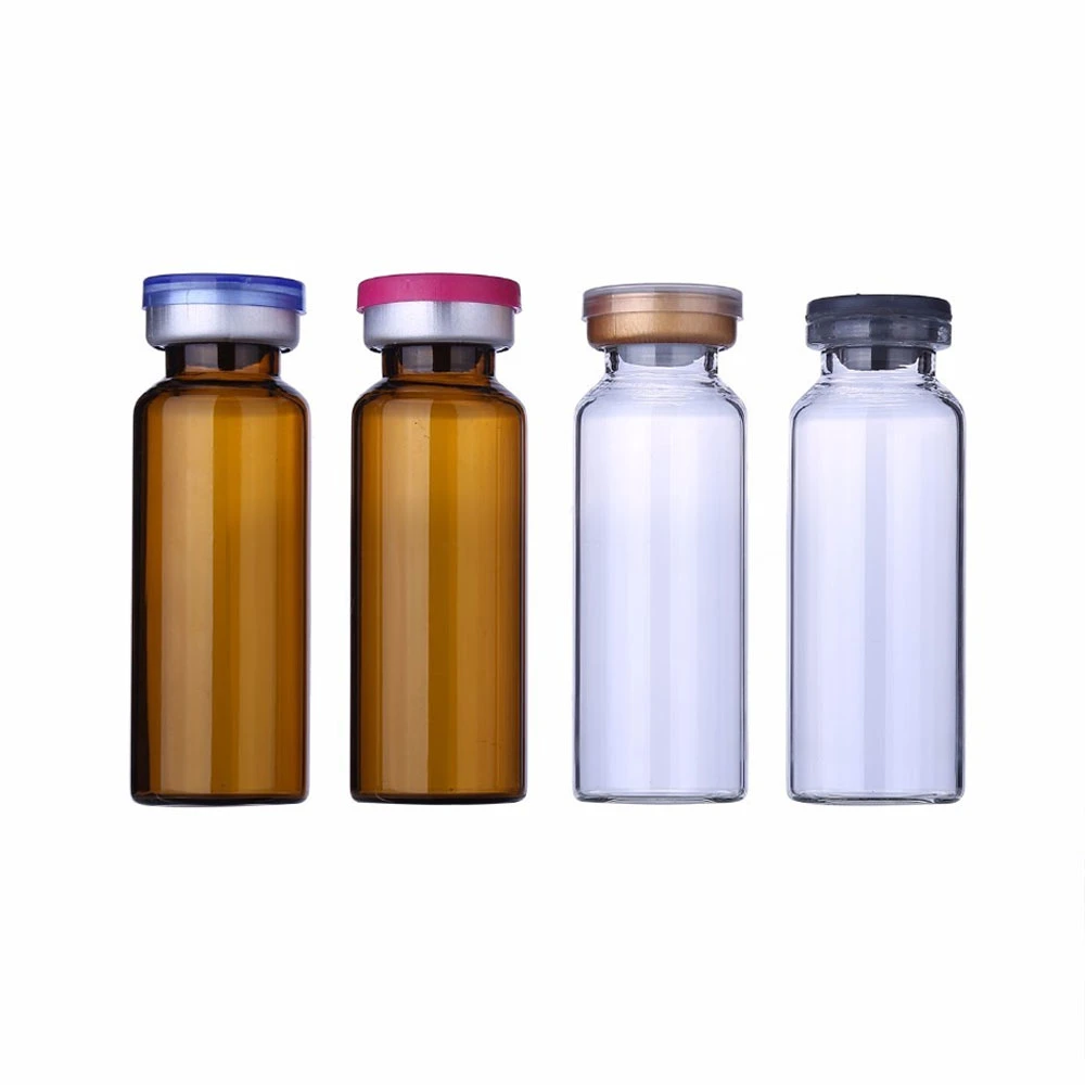 Clear Moulded Injection Glass Antibiotics Bottles