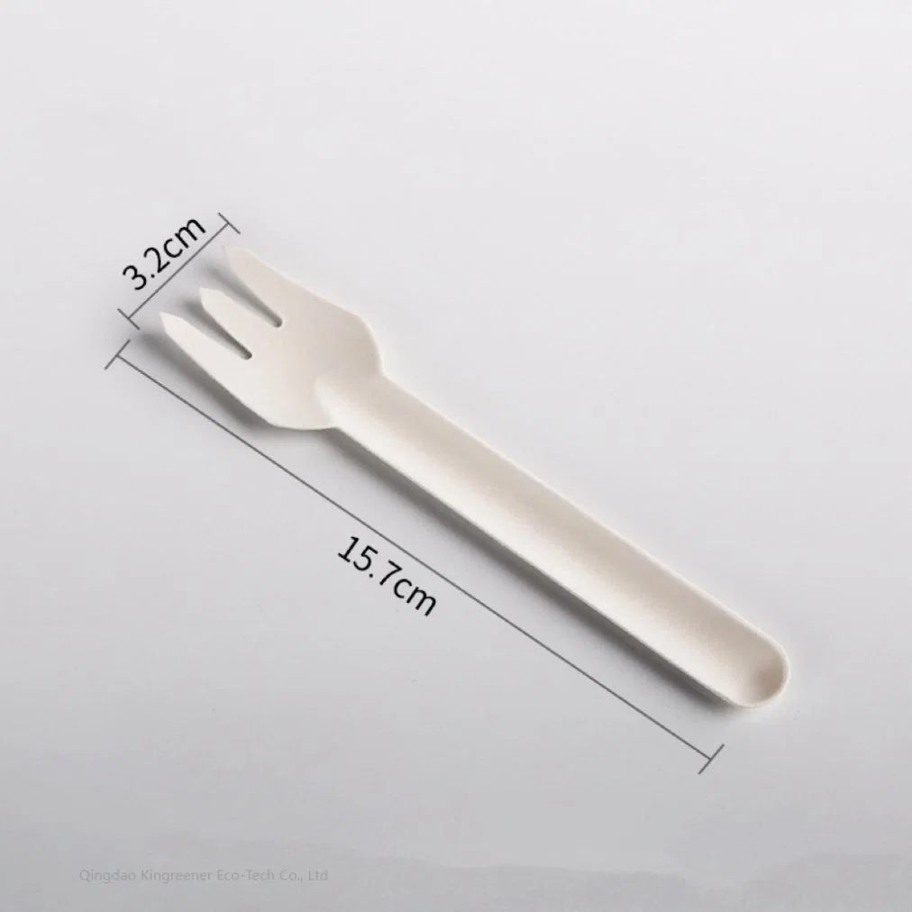 Custom Disposable Biodegradable Tableware Sugarcane Bagasse Knife Fork Spoon Cutlery Set