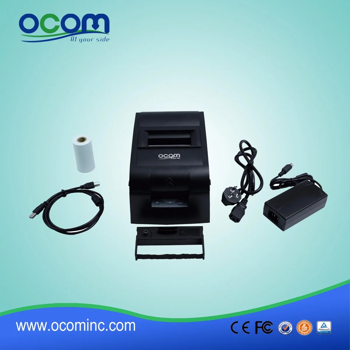 Ocpp-762-U 76mm Impact DOT Matrix Receipt Printer with Manual Cutter