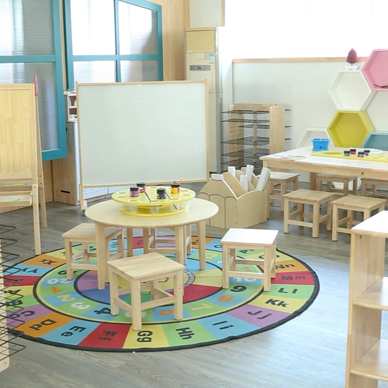 Mobiliário de creche grossista, mesa e cadeira para crianças, crianças e crianças, um conjunto de mobiliário de escola primária Mesa