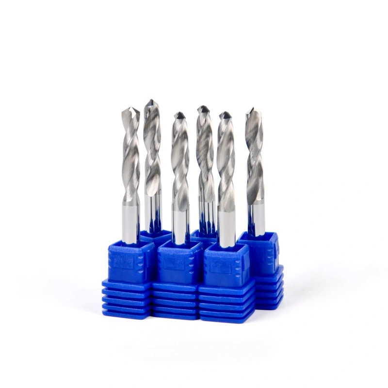 CNC Metal Milling Drill Solid 2 Flutes Uncoated Tungsten Carbide Step Drills