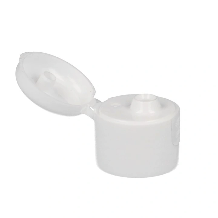 White Black Flip Disc Caps for 1oz 2oz 4oz 5oz 8oz Bullet Round Shape Transparent Squeeze Plastic Bottles